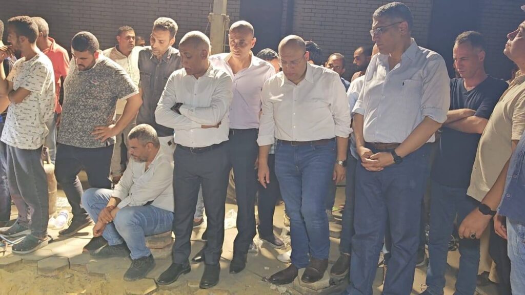 أعمال إصلاح كابل ساقية مكي بالجيزة