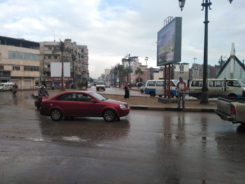 سقوط-أمطار-على-دمياط