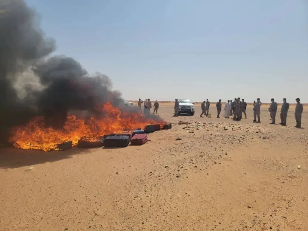 السلطات اليمنية تحرق كميات من المخدرات-صورة أرشيفية