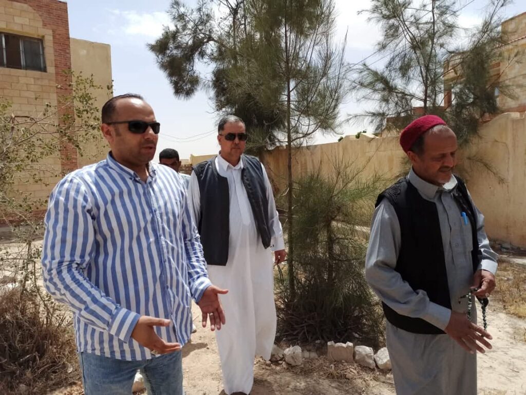 خلال تجهيز لجنة مدرسة علي بن أبي طالب بمدينة مرسى مطروح استعدادا لإنتخابات مجلس الشيوخ