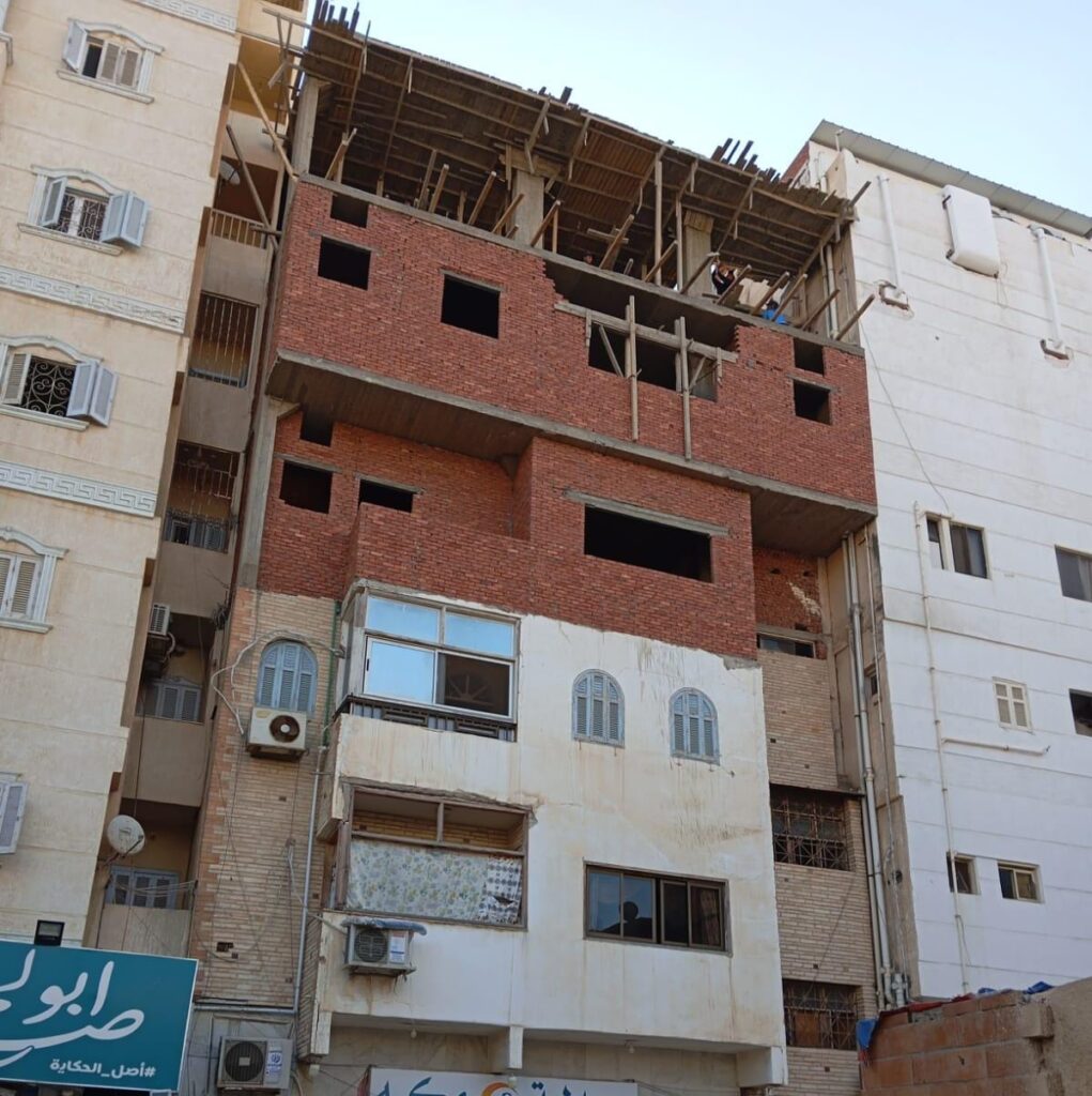 ضبط بناء عقارات مخالفة في مطروح
