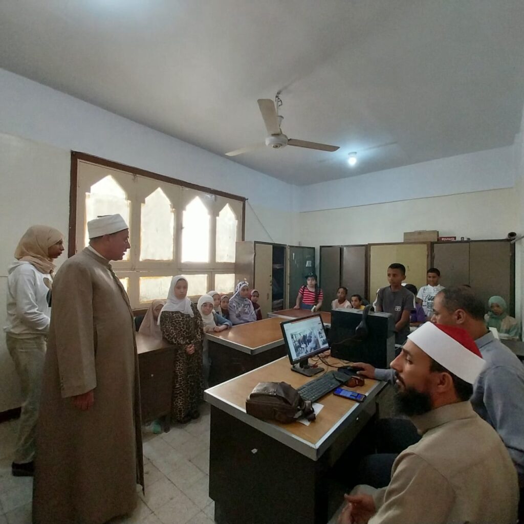 خلال فعاليات يوم السرد القرآنى لاطفال مطروح بإشراف المنطقة الأزهرية