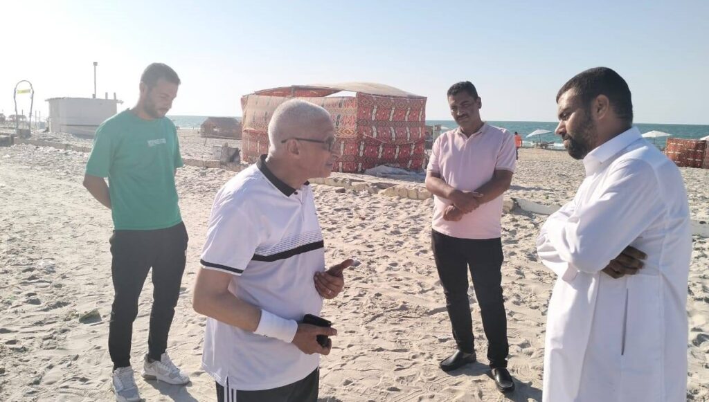 جانب من جولة محافظ شمال سيناء لشاطيء العريش