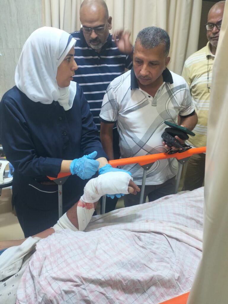 رئيس مدينة الحمام يتابع مصابي حادث طريق مطروح الإسكندرية بالمستشفى