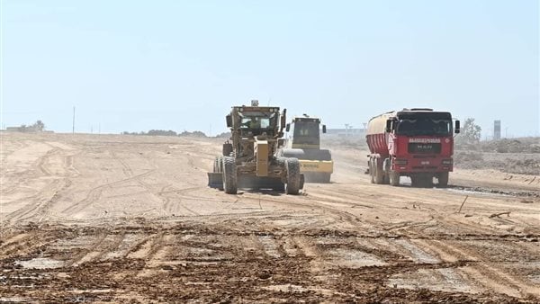 أعمال البناء في مدينة شمس الحكمة بمحافظة مطروح