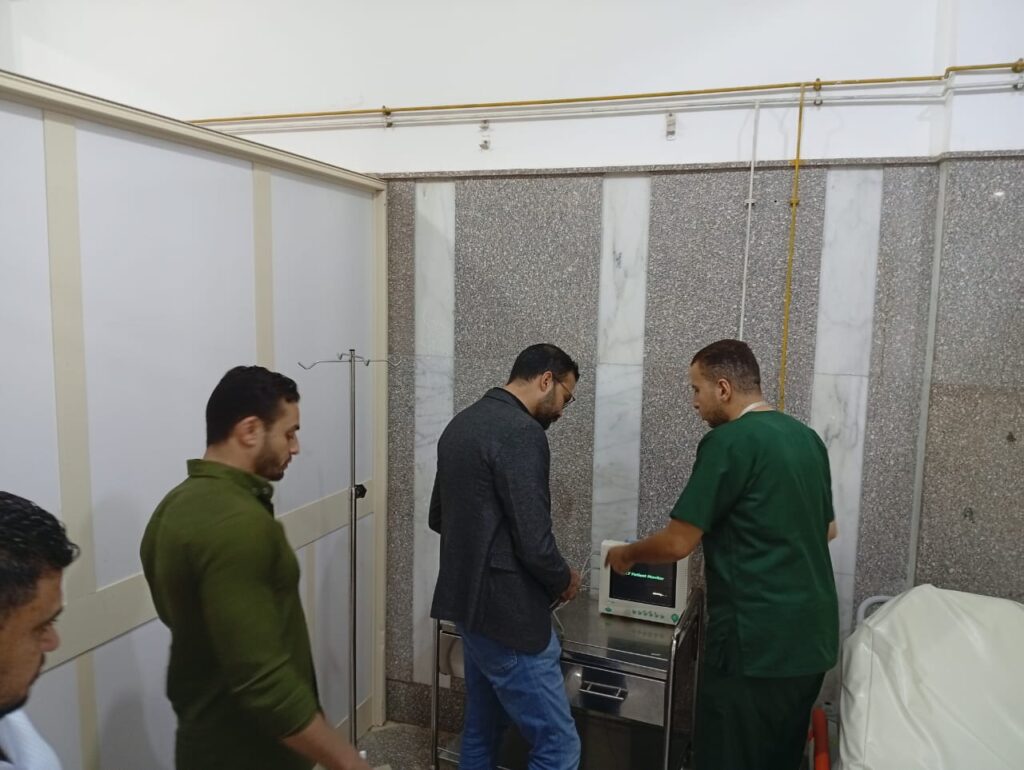 خلال مراجعة وكيل وزارة الصحة بمطروح الخدمات الطبية بمستشفى رأس الحكمة