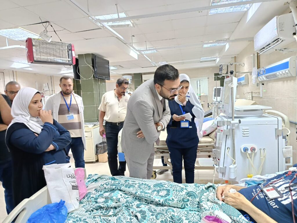 وكيل وزارة الصحة بمطروح خلال مرور مفاجىء علي مستشفى الحمام المركزي