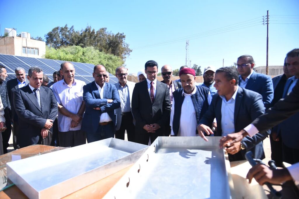 خلال فعاليات ورشة عمل الطاقة الشمسية وتحلية المياه بمطروح