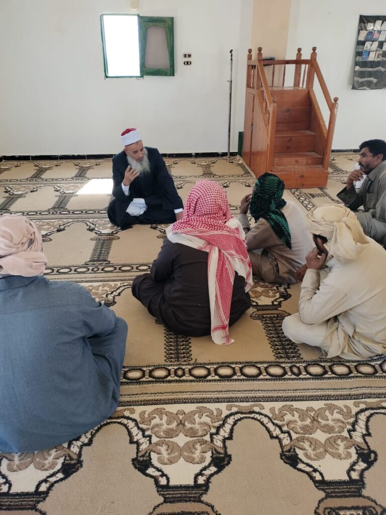خلال اللقاءات الدينية مع أبناء قبائل محافظة مطروح بالمساجد الواقعة بالمناطق الحدودية