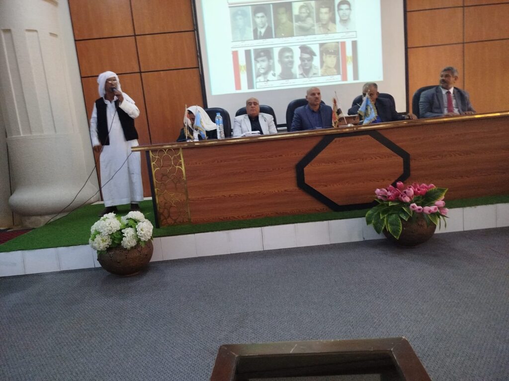 خلال احتفالية لجنة التراث بمطروح بانتصارات أكتوبر بمكتبة مصر العامة