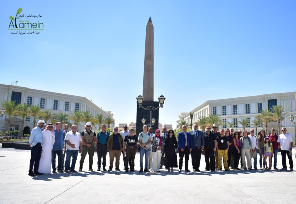 خلال استقبال مدينة العلمين الجديدة بفنانين تشكيليين ونحاتين من مختلف الدول العربية والأجنبية